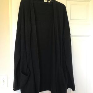 Black soft cardigan